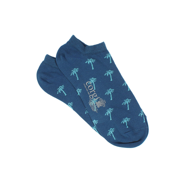 Men's Palm Trees Cotton Trainer Socks