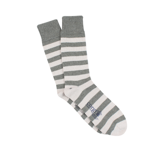 Men's Luxury 2 Striped Cashmere & Cotton Socks