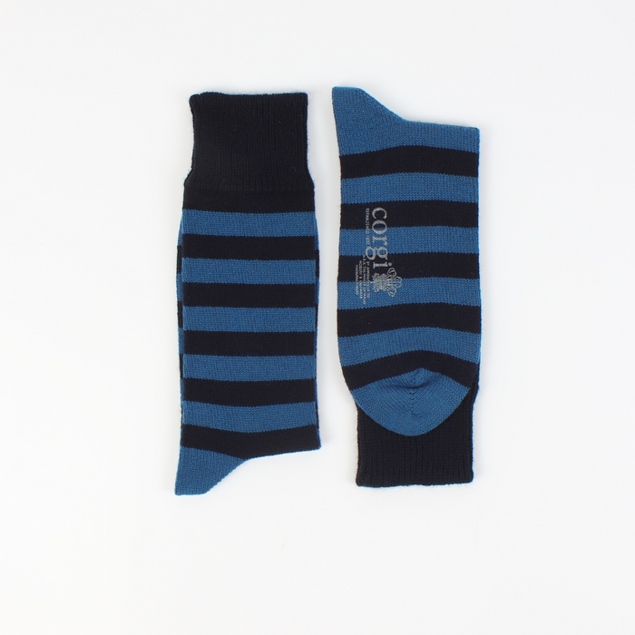 Men's Striped Cashmere & Cotton Socks