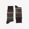 Men's Striped Cashmere Blend Socks