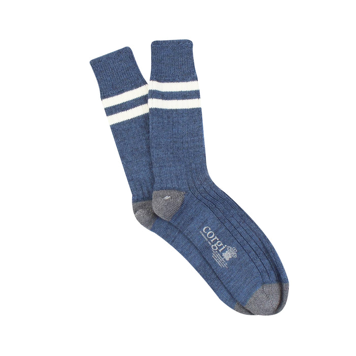 Men's Sport Stripe Wool & Cotton Socks