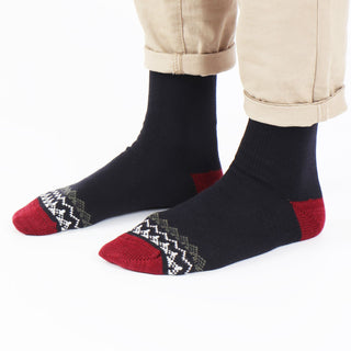 Men's Fair Isle Wool & Cotton Sock