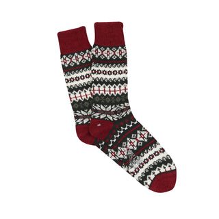 Men's Fair Isle Wool & Cotton Sock