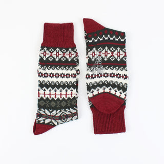 Men's Fair Isle Wool & Cotton Sock