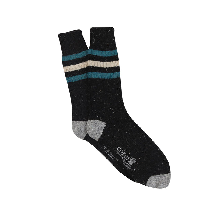 Men's Sport Stripe Donegal Wool Socks