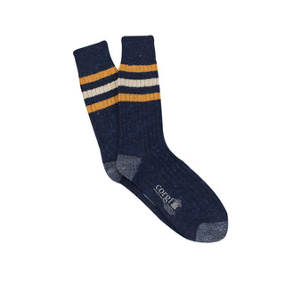Men's Sport Stripe Donegal Wool Socks