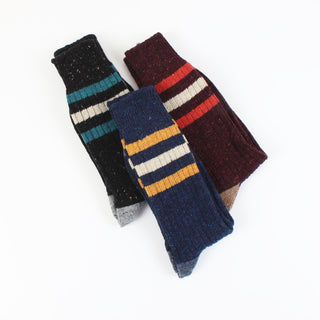 Men's Sport Stripe Donegal Wool Socks