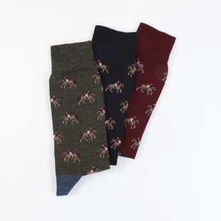 Men's Horse Rider Icon Merino Wool Socks