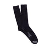 Black sock with brand logo on a white background