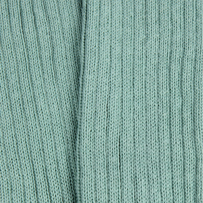 Close-up of green knitted fabric texture
