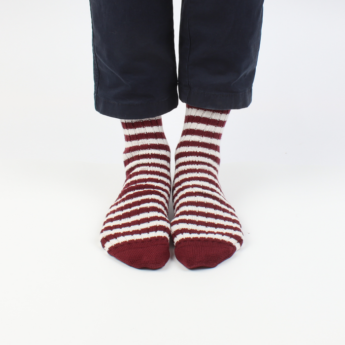 Men's Sailor Stripe Pure Cotton Boot Socks