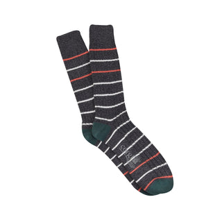 Men's Fine Stripe Pure Cotton Socks