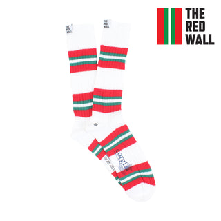 Red Wall Pure Cotton Stripe Socks