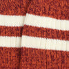 Close-up of red and white striped fabric texture