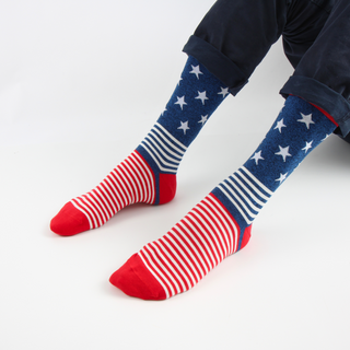 Men's American Flag Cotton Socks