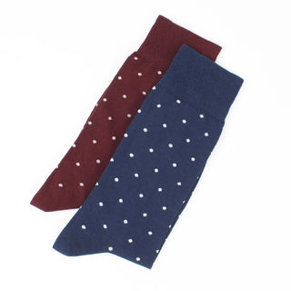 Men's Formal Pin Dot Cotton Socks
