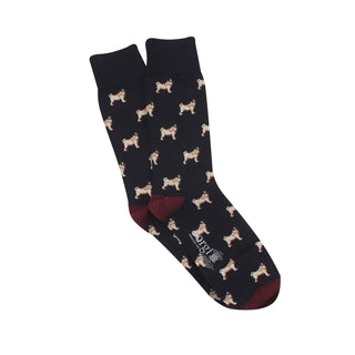 Men's Pug Cotton Socks