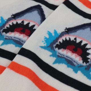 Men's Shark Cotton Socks detail