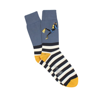 Men's Diver Motif Cotton Socks 