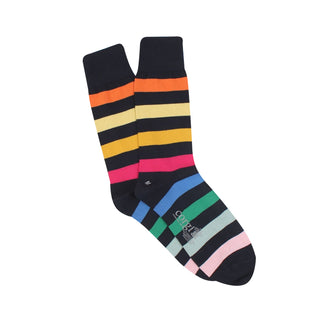 Men's Multi Striped Cotton Socks