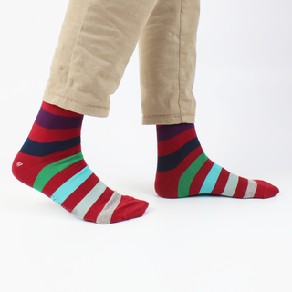 Men's Multi Stripe Cotton Socks