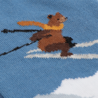 Men's Skiing Bear Cotton Socks
