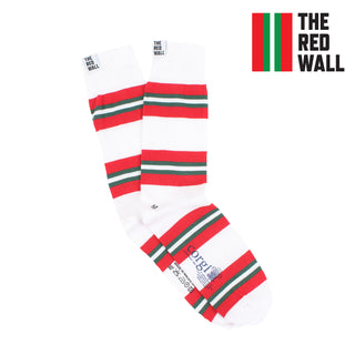 Red Wall Stripe Cotton Socks