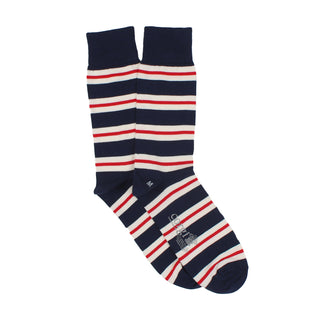 Men's Nautical Striped Cotton Socks