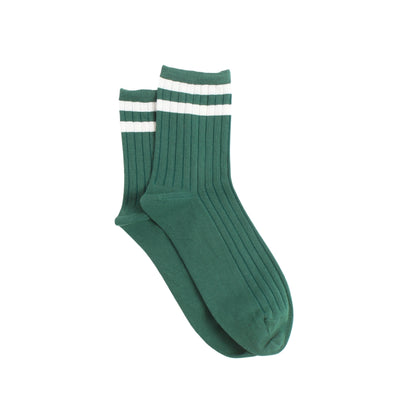Men's Sport Stripe Cotton Quarter Socks
