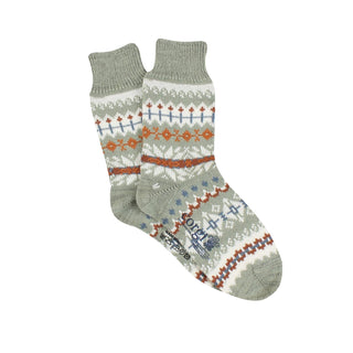 Women's Fair Isle Wool & Cotton Socks