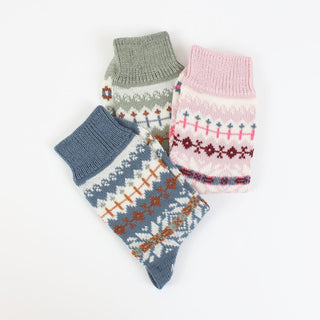 Women's Fair Isle Wool & Cotton Socks