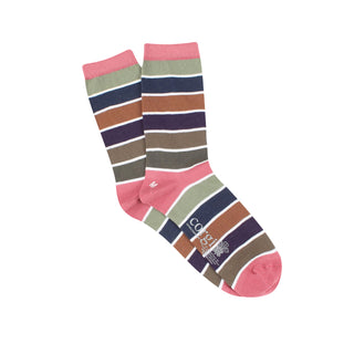 Women's Pantone Stripe Cotton Socks