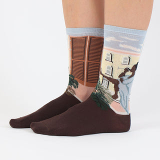 Women's Lady in Window Cotton Socks