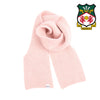 Pink scarf with Wrexham AFC logo on a white background
