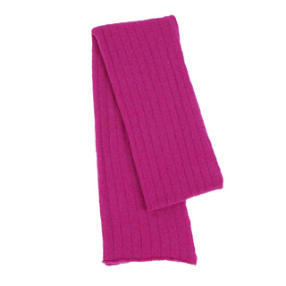 Mock Rib Knit Cashmere Scarf