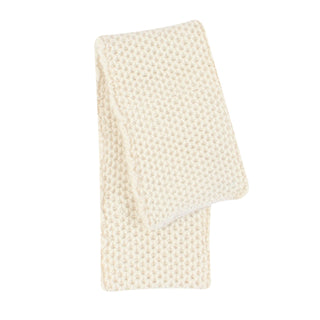 Textured Knit Cashmere Scarf