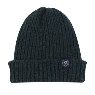 Rib Knit Cashmere Beanie