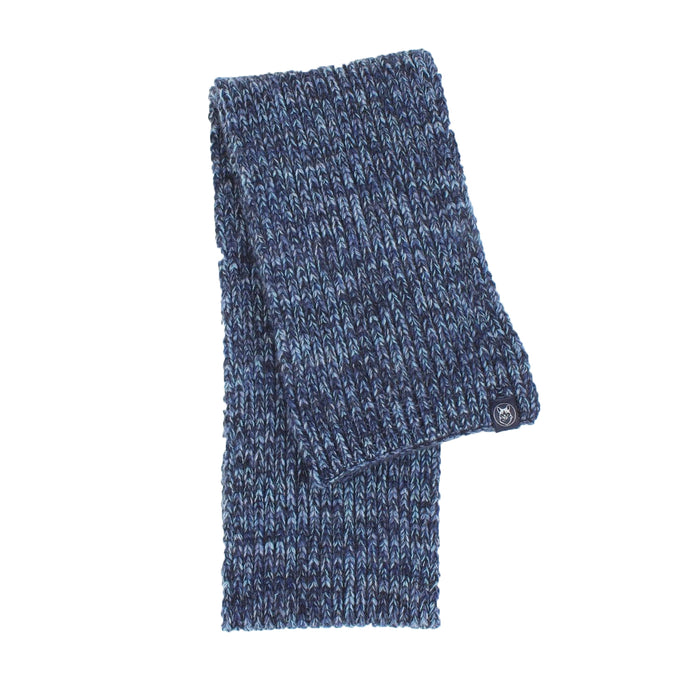 men's classic scarf - marl blue