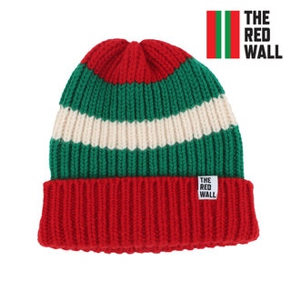 Red Wall Colour Block Wool Beanie