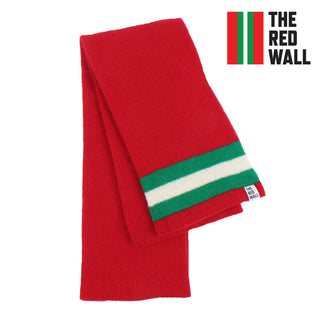 Red Wall Stripe Wool Scarf