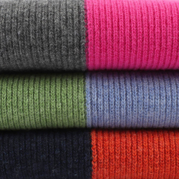 colourful scarves stacked together