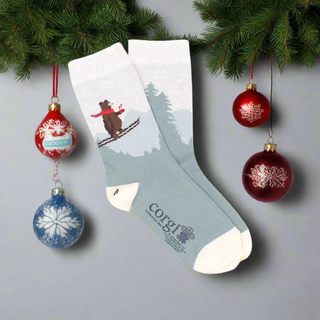 Children's Skiing Bear Cotton Socks