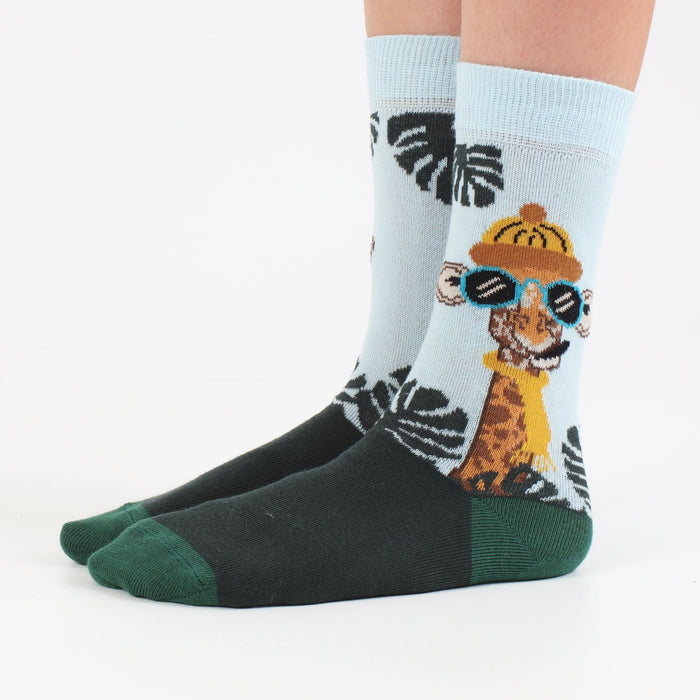 Kids Winter Giraffe Cotton Socks
