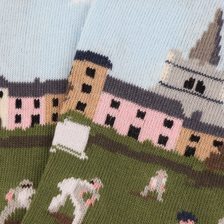 Kids Cricket Scene Cotton Socks