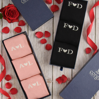 3-Pair Personalised Valentines Socks
