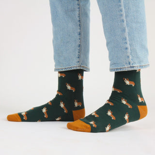 Men's Corgi Dog Socks.