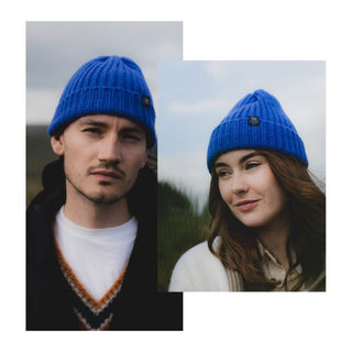 Rib Knit Cashmere Beanie