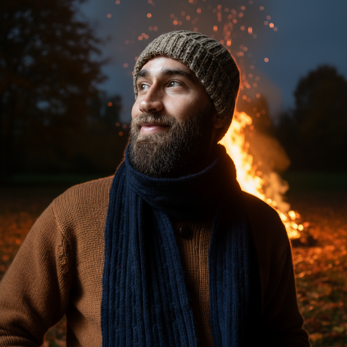 Donegal wool beanie.