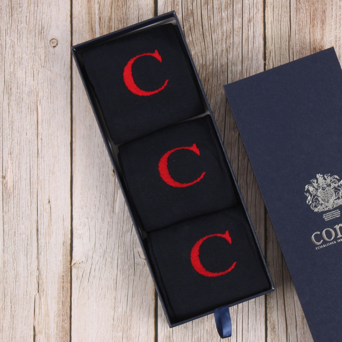 Men's Letter Socks - Corgi Socks