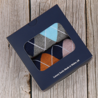 Men's 2-Pair Argyle Gift Box